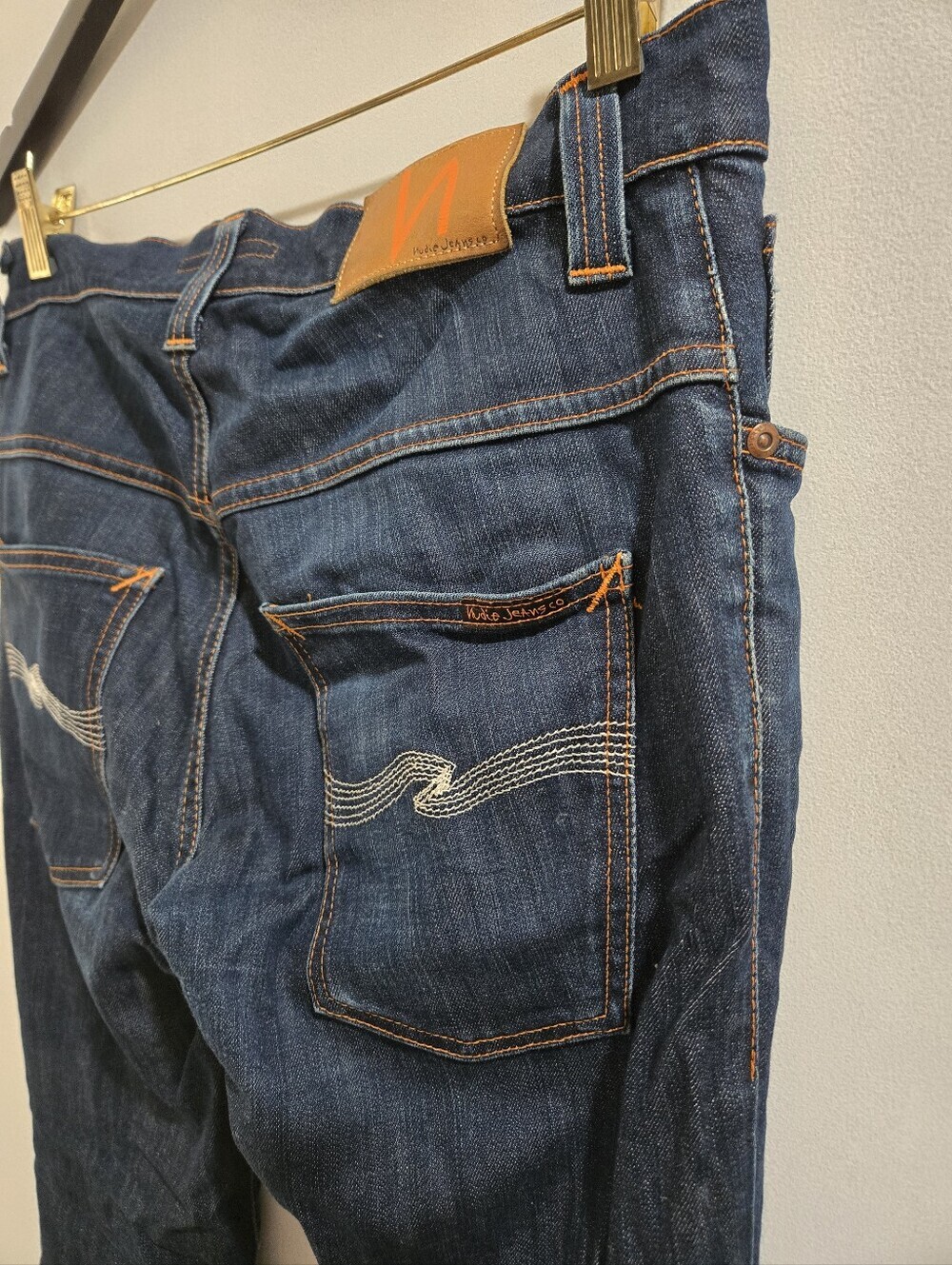 nudie jeans | thin finn | organic dry | Blue Denim Jeans | early 2000s - Picture 6 of 12